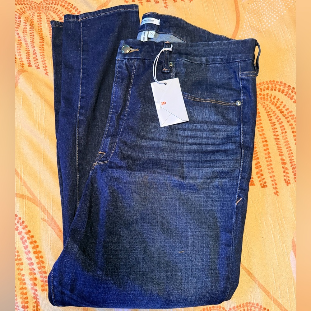 Good American Dark Blue Straight Jeans
